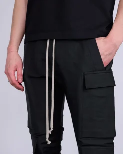 Clearance Rick Owens Mastodon Megacargo Pant Hvy Faille Black