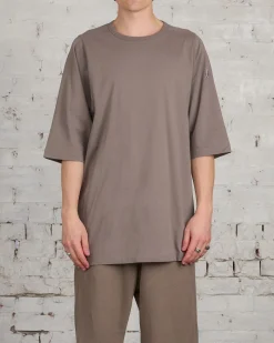 Outlet Rick Owens Moncler Crewneck T-Shirt Dust
