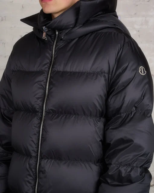 Online Rick Owens Moncler Hooded Cyclopic Coat Black
