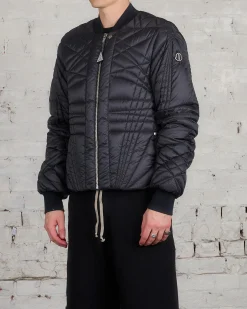 Best Rick Owens Moncler Megapenta Flight Jacket Black