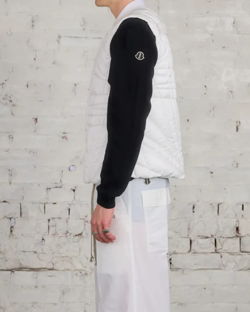 Best Rick Owens Moncler Megapenta Vest Jacket Milk