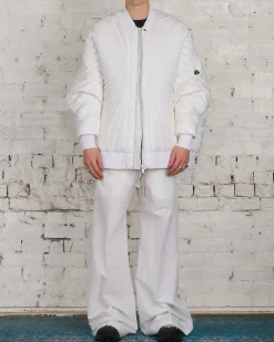 Clearance Rick Owens Moncler Radiance Peter Jacket Milk