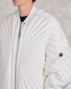 Clearance Rick Owens Moncler Radiance Peter Jacket Milk