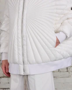 Clearance Rick Owens Moncler Radiance Peter Jacket Milk