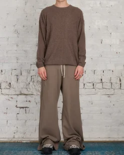 Sale Rick Owens Moncler Round Neck Jumbo Sweater Dust