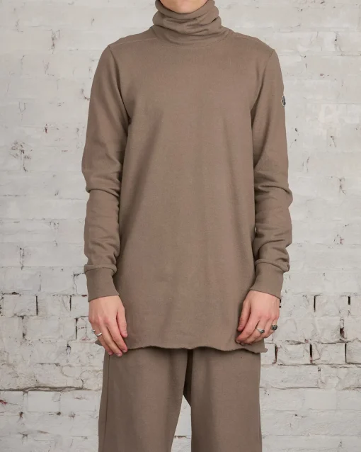 Clearance Rick Owens Moncler Surf Turtleneck Dust