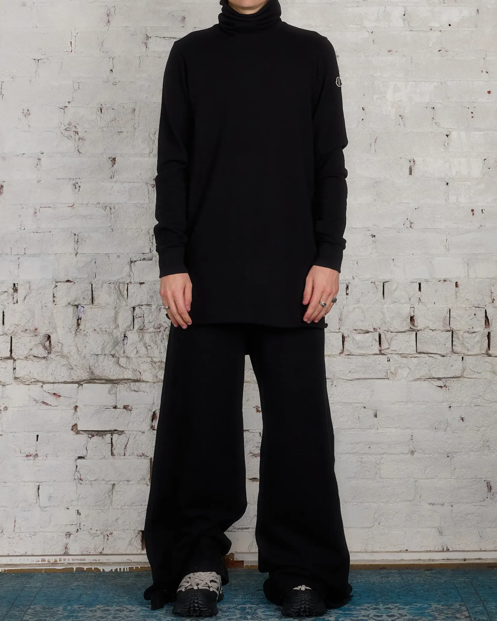 Discount Rick Owens Moncler Surf Turtleneck Black