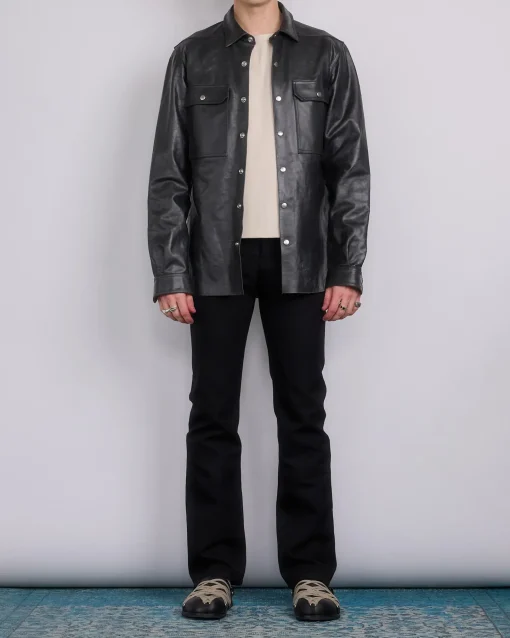 Outlet Rick Owens Runway Bonotto Headon Jean Terrain Cotton Black