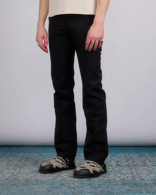 Outlet Rick Owens Runway Bonotto Headon Jean Terrain Cotton Black