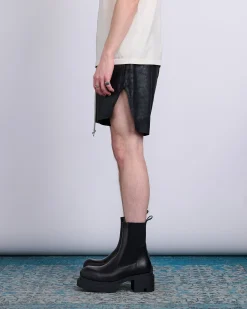 Best Rick Owens Runway Boxer Short Blister Lamb Black