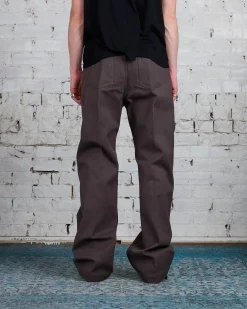 Discount Rick Owens Runway Geth Jean Cotton Whipcord Ash
