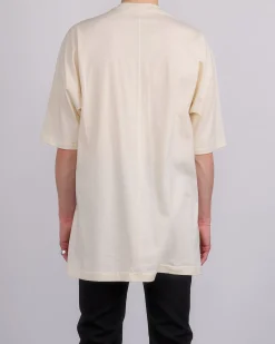 Best Rick Owens Runway Jumbo T-Shirt United Print Natural Black