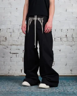 Outlet Rick Owens Runway Porterville Wide Bela Pant Brushed Twill Black/Pearl
