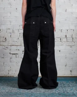 Outlet Rick Owens Runway Porterville Wide Bela Pant Brushed Twill Black/Pearl
