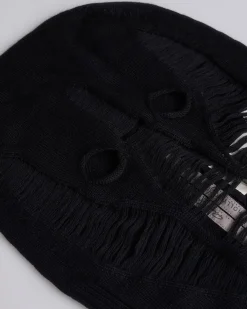 New Rick Owens Runway Skull Clava Shredded Merino Black