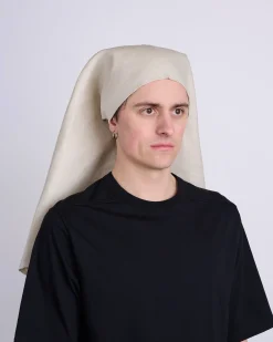 Hot Rick Owens Runway Wig Nun Linen Twill Natural