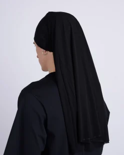 Sale Rick Owens Runway Wig Rag Stretch Cupro Jersey Black