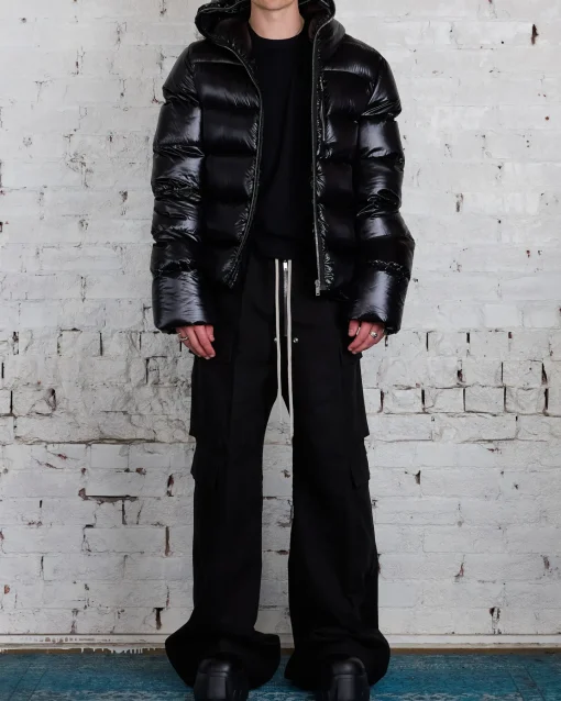 Outlet Rick Owens Sealed Duvet Jacket Laque Nylon Black