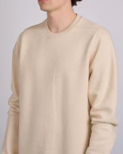 Discount Rick Owens Short Crewneck Brushed Terry Natural