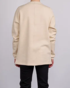 Discount Rick Owens Short Crewneck Brushed Terry Natural