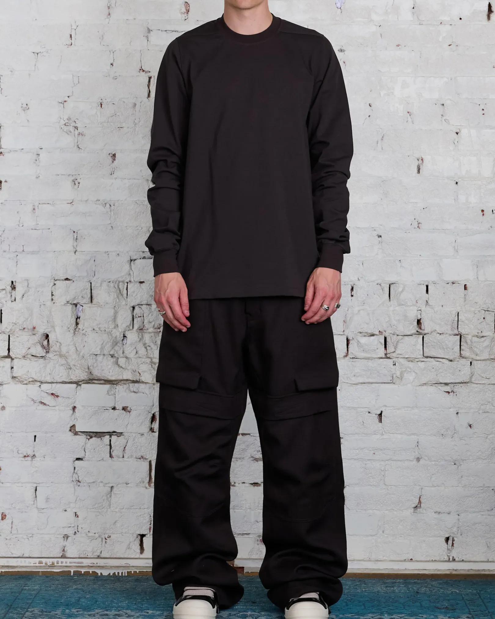 Discount Rick Owens Short Crewneck BA Dark Dust