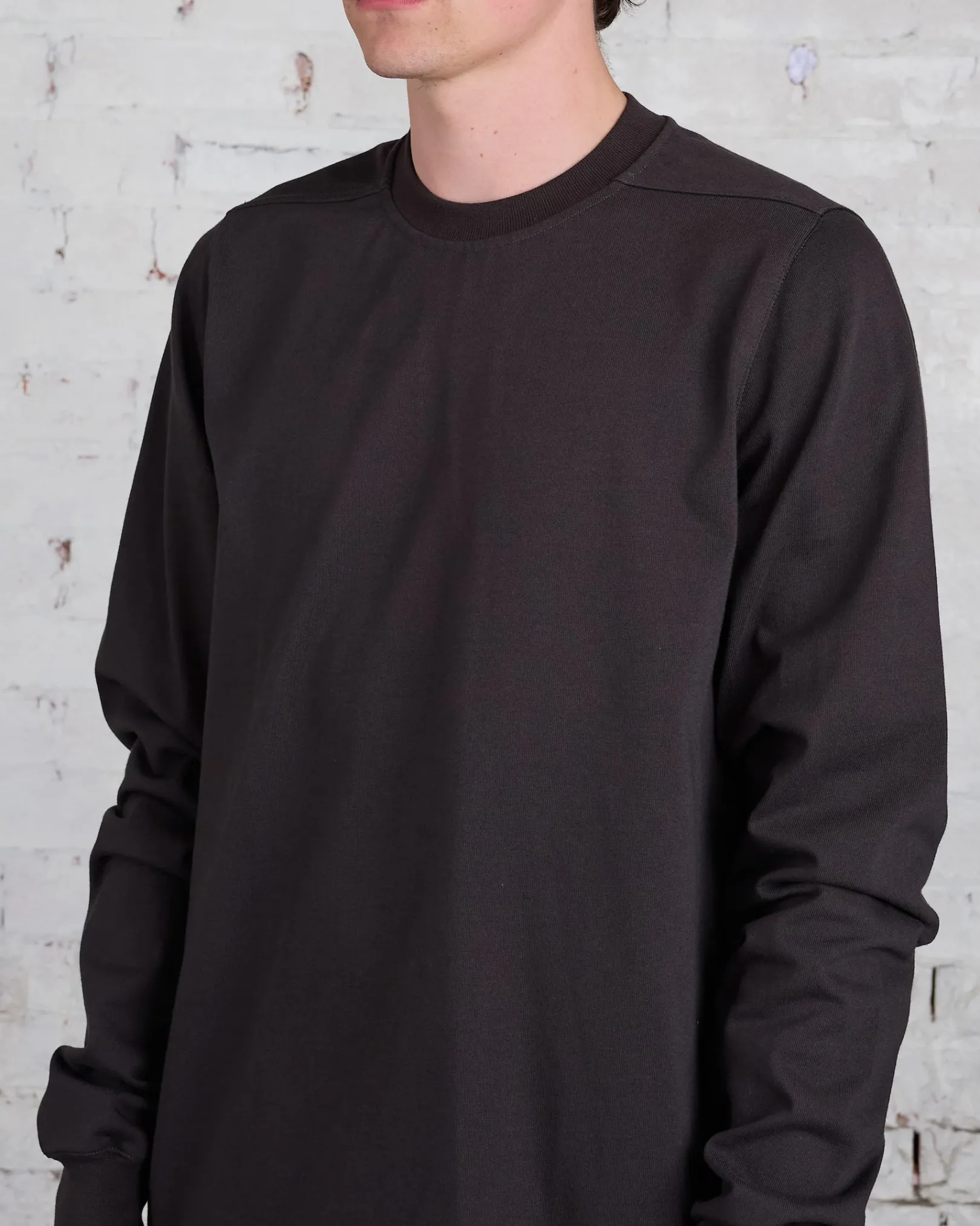 Discount Rick Owens Short Crewneck BA Dark Dust