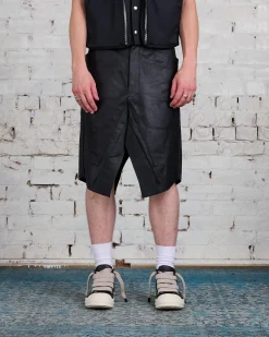 Best Rick Owens Slivered Skirt Siena Calf Leather Black