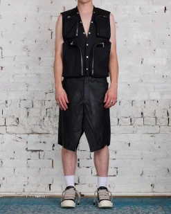 Best Rick Owens Slivered Skirt Siena Calf Leather Black