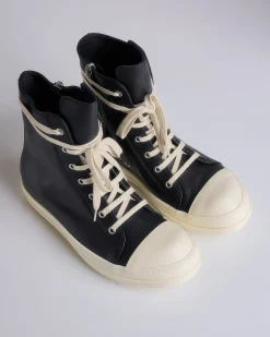 Online Rick Owens Sneakers Hollywood Full Grain Black Milk Milk