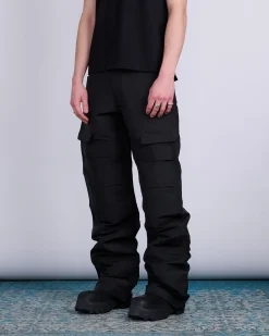 Outlet Rick Owens Stefan Cargo Pant Heavy Faille Black