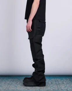 Outlet Rick Owens Stefan Cargo Pant Heavy Faille Black
