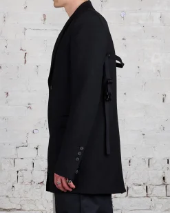 New Rick Owens Tatlin Blazer Wool Drill Black