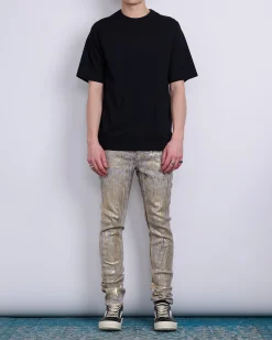 Discount Rick Owens Tyrone Jean Megacrust Denim Gold