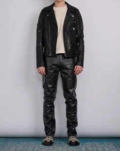 Online Rick Owens Tyrone Jean Tamponato Leather Black