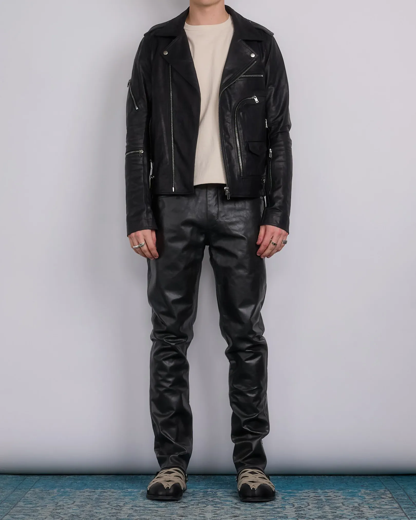 Online Rick Owens Tyrone Jean Tamponato Leather Black