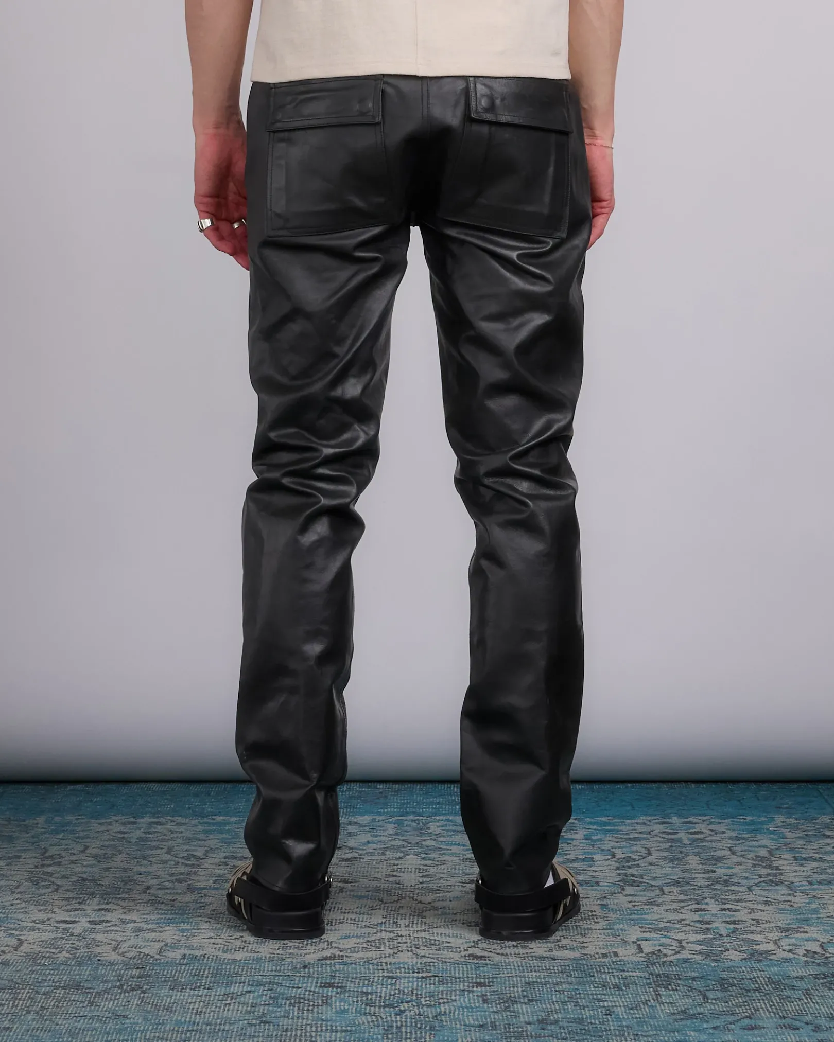 Online Rick Owens Tyrone Jean Tamponato Leather Black