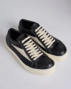 New Rick Owens Vintage Sneaker Hollywood Waxy Goat Black Milk