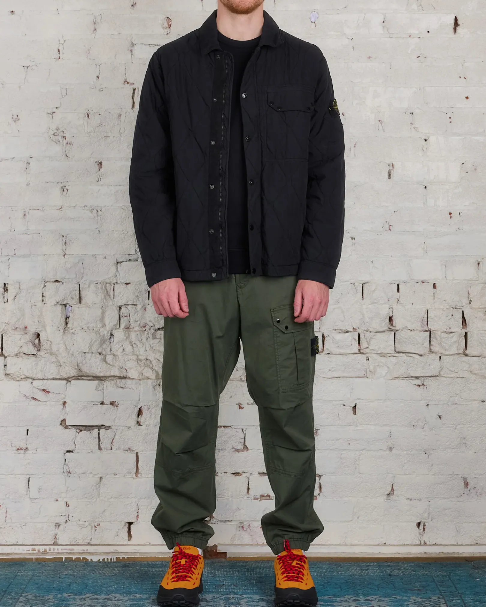 Fashion Stone Island Brushed Tela Jacket Black