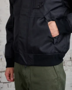 Sale Stone Island Down Deep Wave Bomber Jacket Black