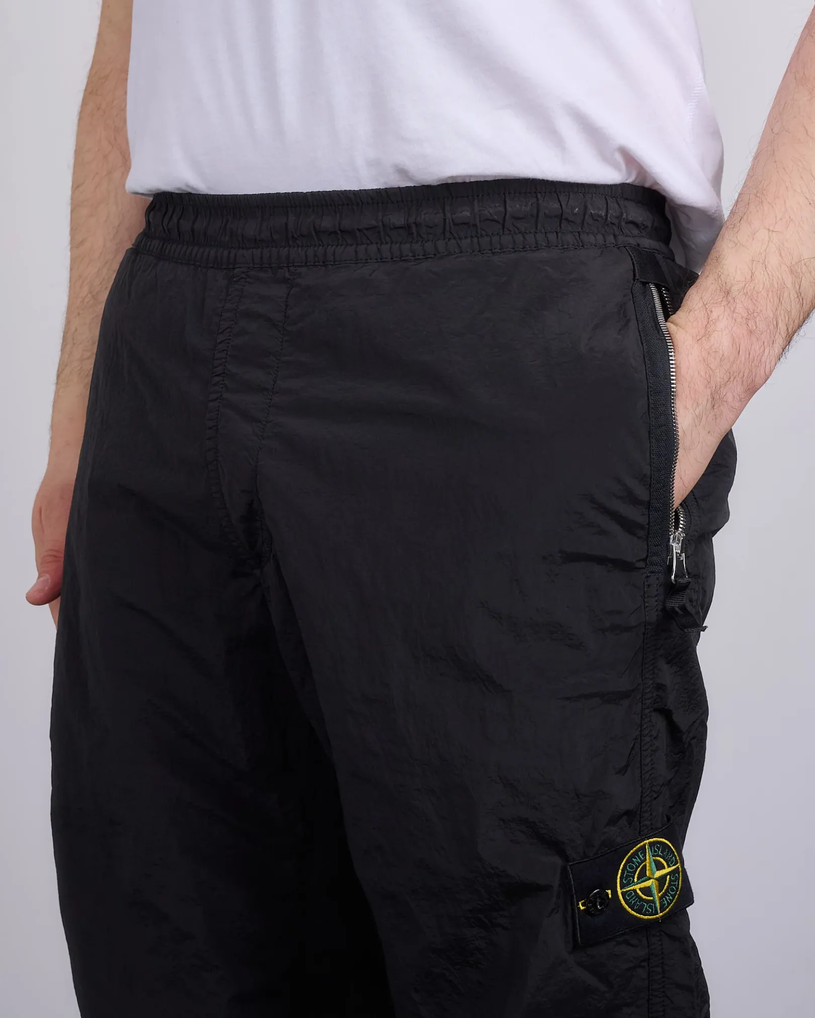 Best Stone Island Econyl Nylon Metal Track Pant Black
