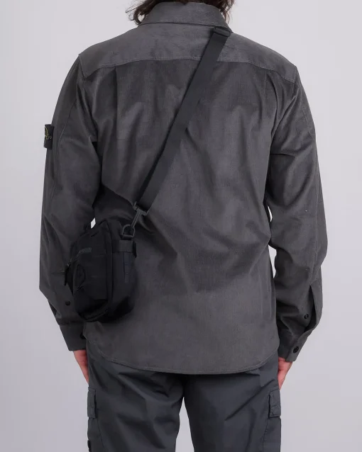 Fashion Stone Island Econyl Nylon Metal Crossbody Bag Black