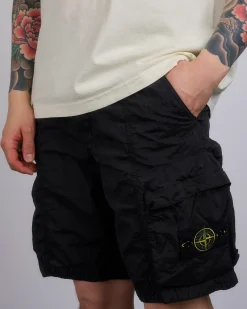 Discount Stone Island Econyl Nylon Metal Single Cargo Short Black