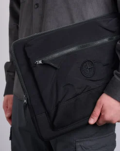 Sale Stone Island Econyl Nylon Metal Zip Pouch Black