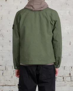 Discount Stone Island GD Cotton Ripstop Overshirt Musk