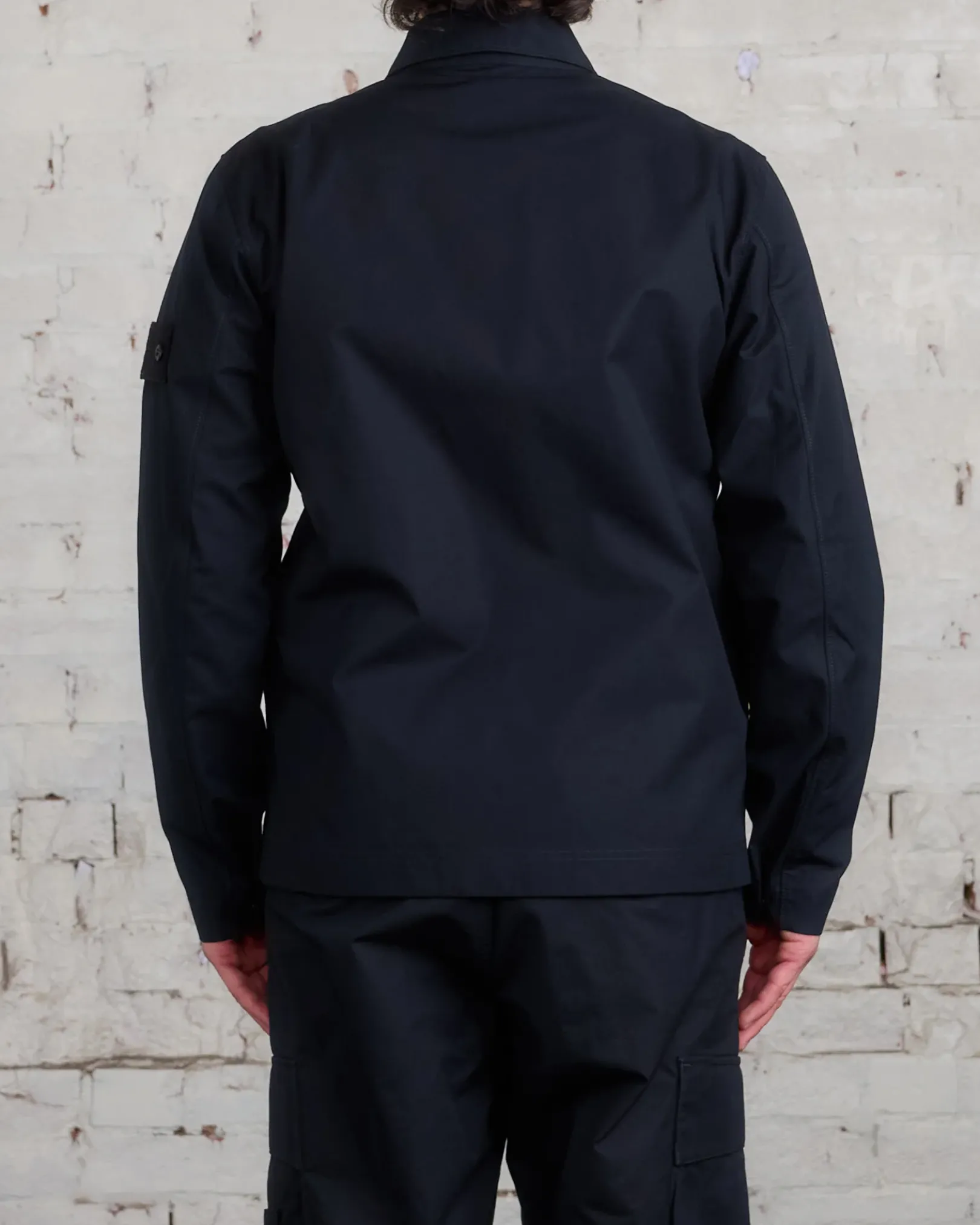 Outlet Stone Island Ghost Piece Ventile Overshirt Black