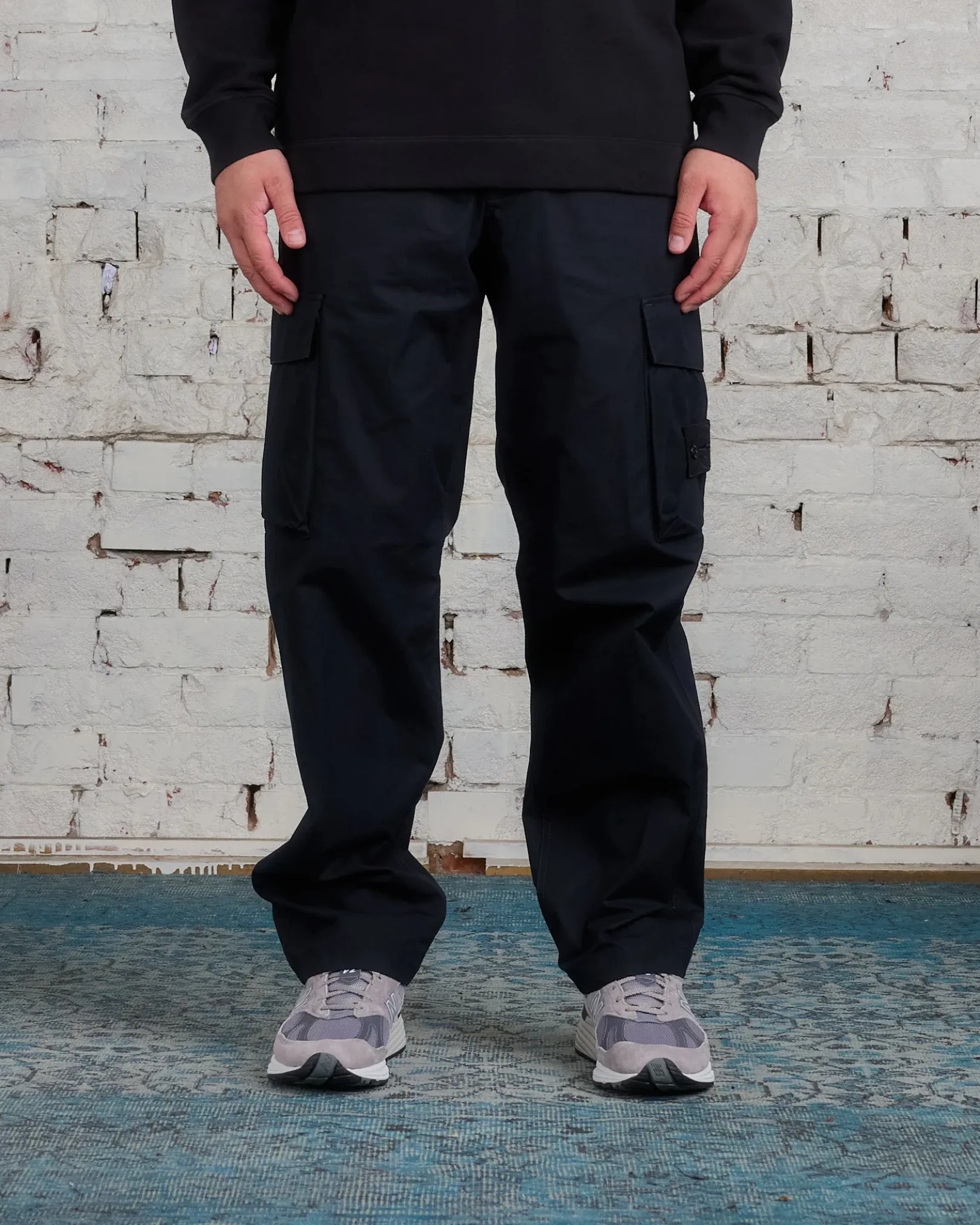 Fashion Stone Island Ghost Piece Ventile Cargo Pant Black