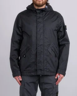 Best Stone Island 3L Membrana Short Parka Jacket Black