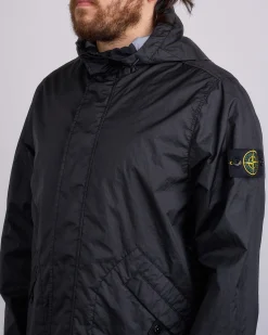 Best Stone Island 3L Membrana Short Parka Jacket Black