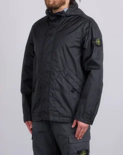 Best Stone Island 3L Membrana Short Parka Jacket Black