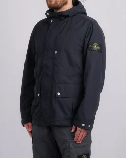 Best Stone Island Micro Twill Short Parka Jacket Black